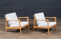 Folke Ohlsson Folke Ohlsson Model Tema 1 Beechwood Lounge Chairs for Dux - 4323795