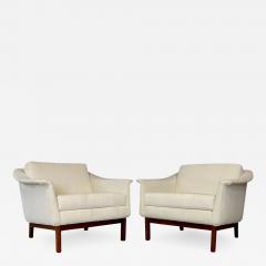 Folke Ohlsson Folke Ohlsson Pasedena Chair with Walnut Frame and Textured Velvet Mid Century - 2609182