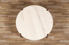 Folke Ohlsson Folke Ohlsson Sculpted Coffee Table w Roman Travertine Top for Dux - 4214134