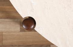 Folke Ohlsson Folke Ohlsson Sculpted Coffee Table w Roman Travertine Top for Dux - 4214139