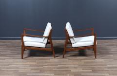 Folke Ohlsson Folke Ohlsson Sculpted Walnut Lounge Chairs for Dux - 3900162