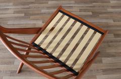 Folke Ohlsson Folke Ohlsson Teak Tweed Scissor Lounge Chairs for Dux - 3489584