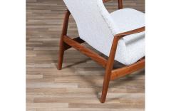 Folke Ohlsson Folke Ohlsson Walnut Reclining Chair w Ottoman for Dux - 4373646