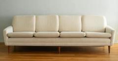 Folke Ohlsson Folke Ohlsson for DUX Four Seat Teak Frame Sofa in Original Wool Blend 1960s - 4126522