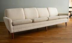 Folke Ohlsson Folke Ohlsson for DUX Four Seat Teak Frame Sofa in Original Wool Blend 1960s - 4126526