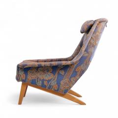 Folke Ohlsson Folke Ohlsson for Dux Mid Century Swedish Teak Lounge Chairs Pair - 4300446