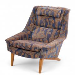 Folke Ohlsson Folke Ohlsson for Dux Mid Century Swedish Teak Lounge Chairs Pair - 4300454