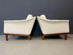 Folke Ohlsson Pair of Folke Ohlsson Pasedena Chair Teak Frame Textured Velvet Midcentury - 4232472