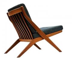 Folke Ohlsson Pair of Mid Century Danish Modern Teak Scissor Lounge by Folke Ohlsson for Dux - 3495231