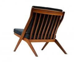 Folke Ohlsson Pair of Mid Century Danish Modern Teak Scissor Lounge by Folke Ohlsson for Dux - 3495233