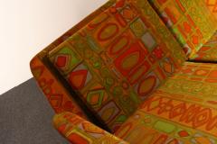 Folke Ohlsson Scandinavian Folke Ohlsson Teak Settee in Jack Lenor Larsen Caravan Velvet - 4544049