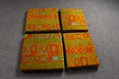 Folke Ohlsson Scandinavian Folke Ohlsson Teak Settee in Jack Lenor Larsen Caravan Velvet - 4544054