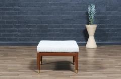 Folke Ohlsson Swedish Modern Boucle Leather Stool by Folke Ohlsson for Dux - 4414273