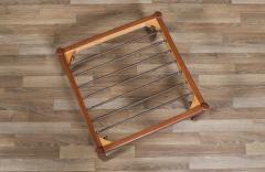 Folke Ohlsson Swedish Modern Boucle Leather Stool by Folke Ohlsson for Dux - 4414276