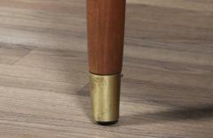 Folke Ohlsson Swedish Modern Boucle Leather Stool by Folke Ohlsson for Dux - 4414278