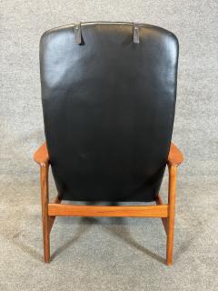 Folke Ohlsson Vintage Danish Mid Century Teak Lounge Chair Ottoman by Folke Ohlsson for Dux - 3317904