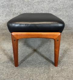 Folke Ohlsson Vintage Danish Mid Century Teak Lounge Chair Ottoman by Folke Ohlsson for Dux - 3317909