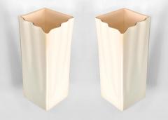 Fontana Arte 2 Pair of Italian 1950 60s Murano Wall Sconces - 467729