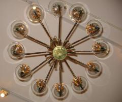 Fontana Arte A Twelve Light Brass and Crystal Chandelier by Fontana Arte - 255789