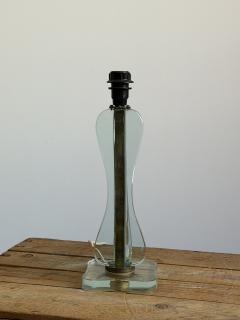 Fontana Arte Attributed Glass Table Lamp Italy - 4602978