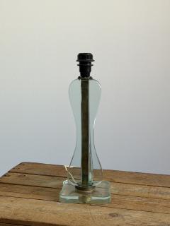 Fontana Arte Attributed Glass Table Lamp Italy - 4602980
