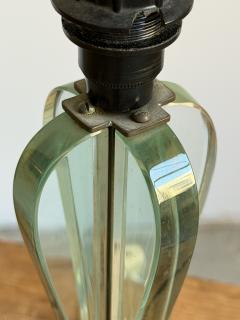 Fontana Arte Attributed Glass Table Lamp Italy - 4602981