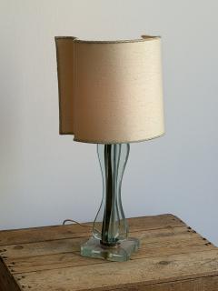 Fontana Arte Attributed Glass Table Lamp Italy - 4602987