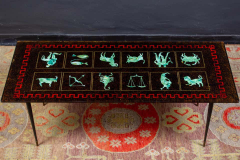 Fontana Arte Exceptional glomis Glass Zodiac Cocktail Table Attributed to Gio Ponti - 1445439