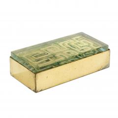 Fontana Arte FONTANA ARTE GROUND CRYSTAL AND BRASS BOX - 1660281