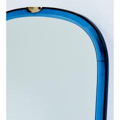 Fontana Arte Fontana Arte Blue Glass Mirror Italy 1950s - 943427