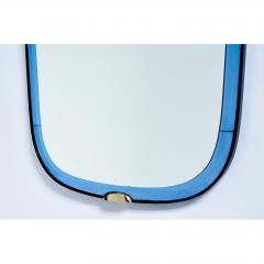 Fontana Arte Fontana Arte Blue Glass Mirror Italy 1950s - 943429