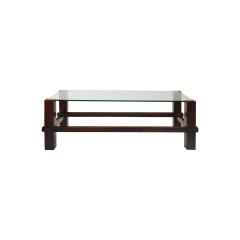 Fontana Arte Fontana Arte Coffee Table Model 2461 in Wood and Glass - 1759462