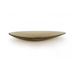 Fontana Arte Fontana Arte Italian Transparent Large Amber Glass Dish Model 1528 Circa 1959 - 2059639