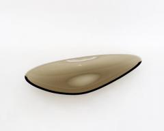 Fontana Arte Fontana Arte Italian Transparent Large Amber Glass Dish Model 1528 Circa 1959 - 2059640