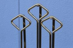 Fontana Arte Fontana Arte Style Brass And Glass Modern Fireplace Tools - 766113