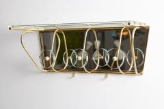 Fontana Arte ITALIAN FONTANA ARTE STYLE GLASS AND BRASS COAT RACK - 1570325