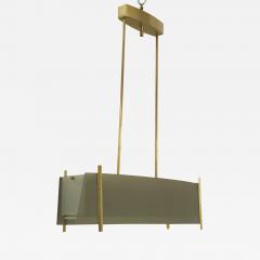 Fontana Arte Italian 1940s Modernist Design Horizontal Form Chandelier - 470681