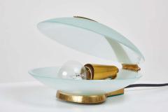 Fontana Arte Max Ingrand Glass and Brass Shell Table Lamps for Fontana Arte circa 1960 - 1279712