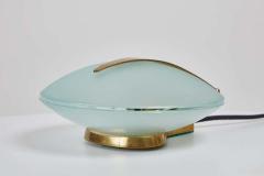Fontana Arte Max Ingrand Glass and Brass Shell Table Lamps for Fontana Arte circa 1960 - 1279717
