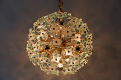 Fontana Arte Mid Century Modern 13 Flamed Sputnik Chandelier or Pendant Lamp Dandelion 1960s - 1837079