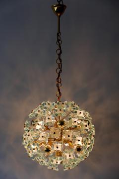 Fontana Arte Mid Century Modern 13 Flamed Sputnik Chandelier or Pendant Lamp Dandelion 1960s - 1837080