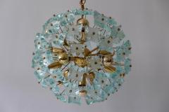 Fontana Arte Mid Century Modern 13 Flamed Sputnik Chandelier or Pendant Lamp Dandelion 1960s - 1837082