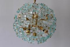 Fontana Arte Mid Century Modern 13 Flamed Sputnik Chandelier or Pendant Lamp Dandelion 1960s - 1837091