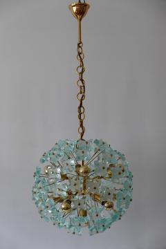 Fontana Arte Mid Century Modern 13 Flamed Sputnik Chandelier or Pendant Lamp Dandelion 1960s - 1837095