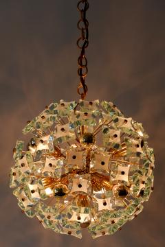 Fontana Arte Mid Century Modern 13 Flamed Sputnik Chandelier or Pendant Lamp Dandelion 1960s - 1837096