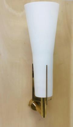 Fontana Arte Pair Italian Mid Century Modern Neoclassical Sconces Max Ingrand Fontana Arte - 3014332