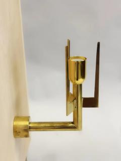 Fontana Arte Pair Italian Mid Century Modern Neoclassical Sconces Max Ingrand Fontana Arte - 3014345