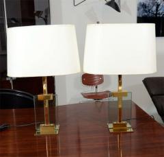 Fontana Arte Pair of Fontana Arte Glass Table Lamps - 1088578