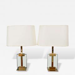 Fontana Arte Pair of Fontana Arte Glass Table Lamps - 1088971
