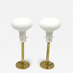 Fontana Arte Pair of Italian Mid Century Modern Brass Table Lamps Max Ingrand Fontana Arte - 3015061